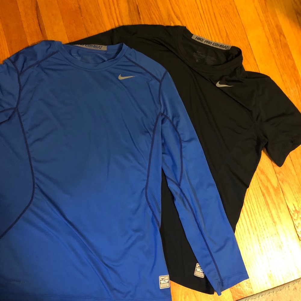 Bundle of Men’s Nike Pro Combat Dri-Fit Shirts
